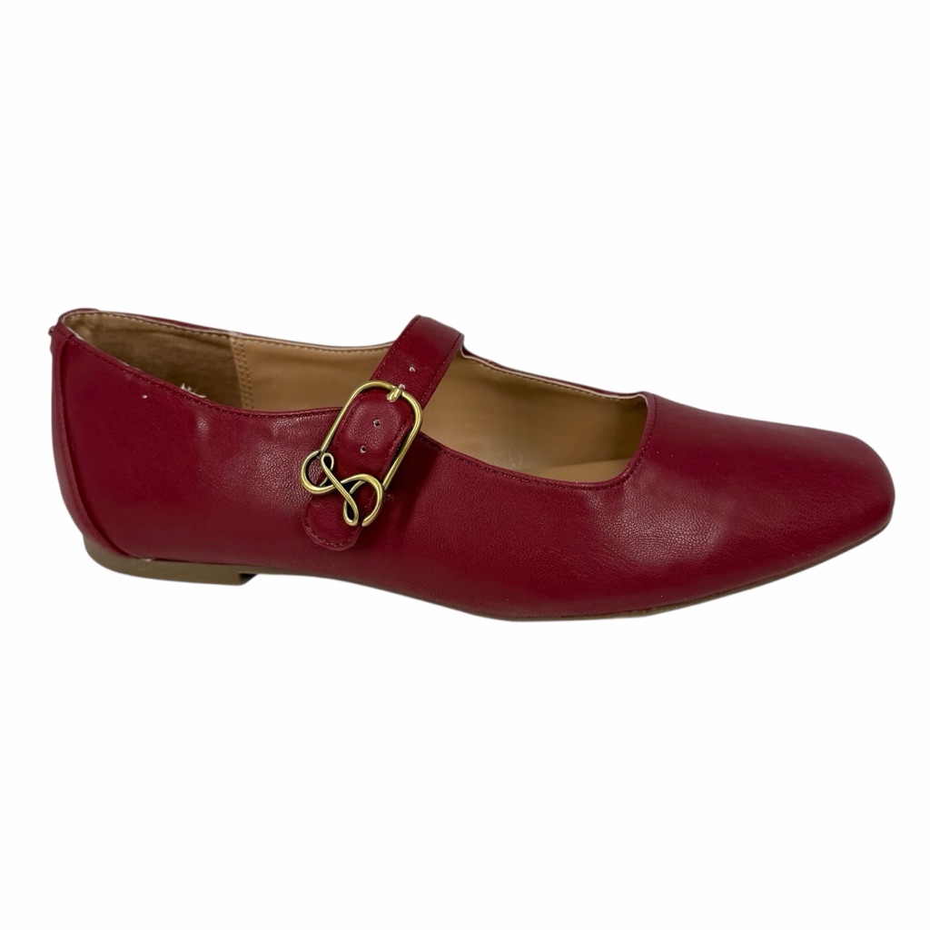 Sam And Libby Women's Fredi Mary Jane Flats Cherry Pop Size 9.5m